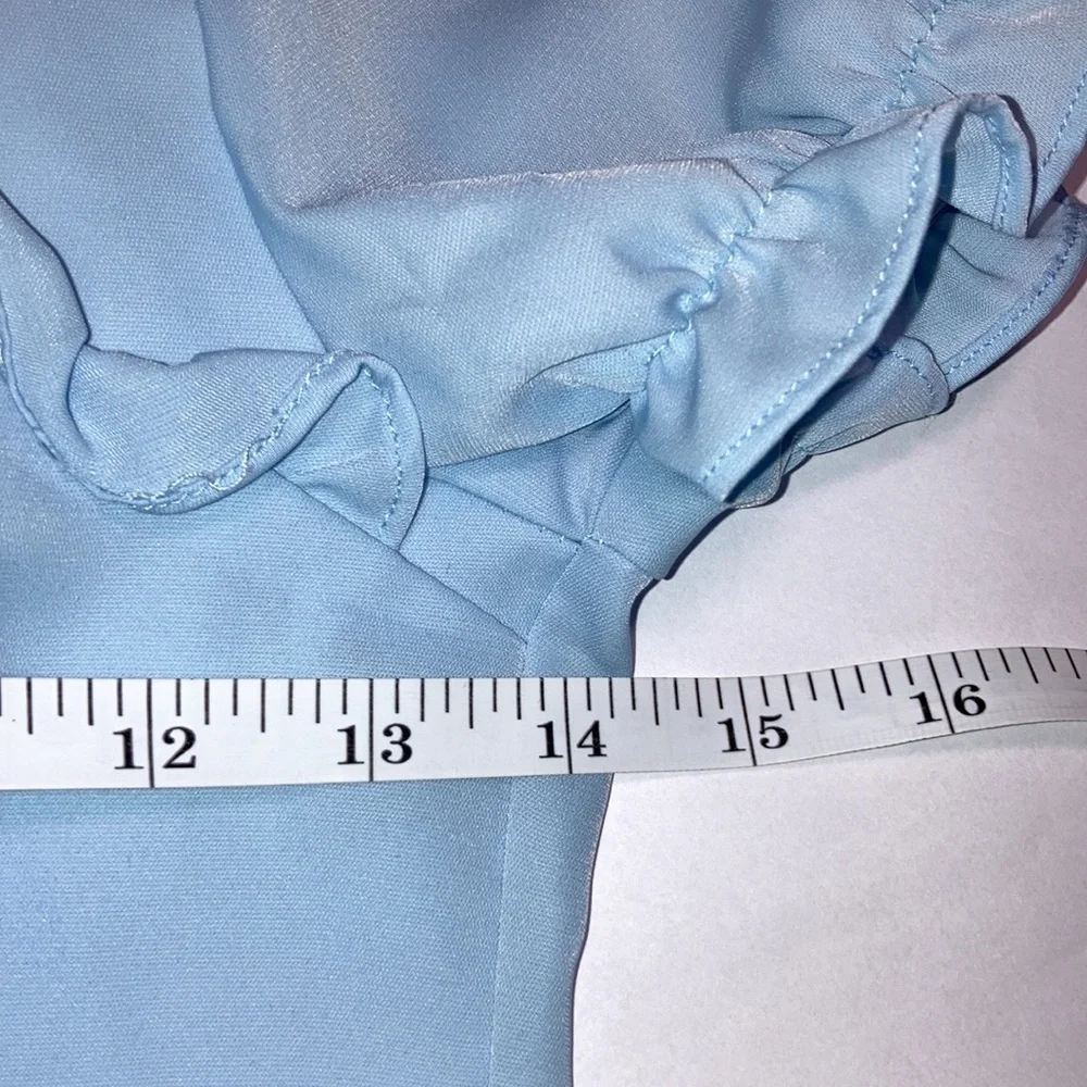 YesStyle Ruched Ruffle Dress Small - Picture 9 of 15